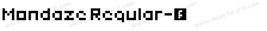 Mondaze Regular字体转换